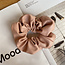 Fashion Favorite Haarelastiek / Scrunchie PU Leder | Oudroze | Haarwokkel | Fashion Favorite