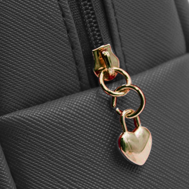 Make-Up / Toilettas - Beige | PU Leder | 17 x 10 x 8 cm