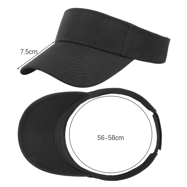 Zonneklep | Roze | Katoen/Acryl | 56-58 cm