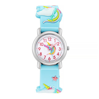 Fashion Favorite Kinderhorloge 3D Unicorn  - Blauw