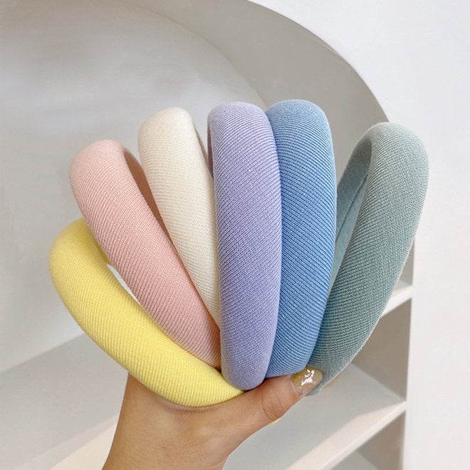 Color Haarband / Diadeem | Geel | Katoen / Polyester