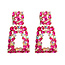 Fashion Favorite Capri Color Oorbellen - Roze | Oorhangers | 6,5 x 3,5 cm