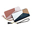 Fashion Favorite Patchwork Portemonnee - Zwart/Bruin/Wit | Kunstleer | 19,5 x 9,5 x 3 cm