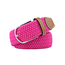 Fashion Favorite Gevlochten Riem - Roze | 95 - 105 cm Stretch | Canvas/Polyester | Fashion Favorite