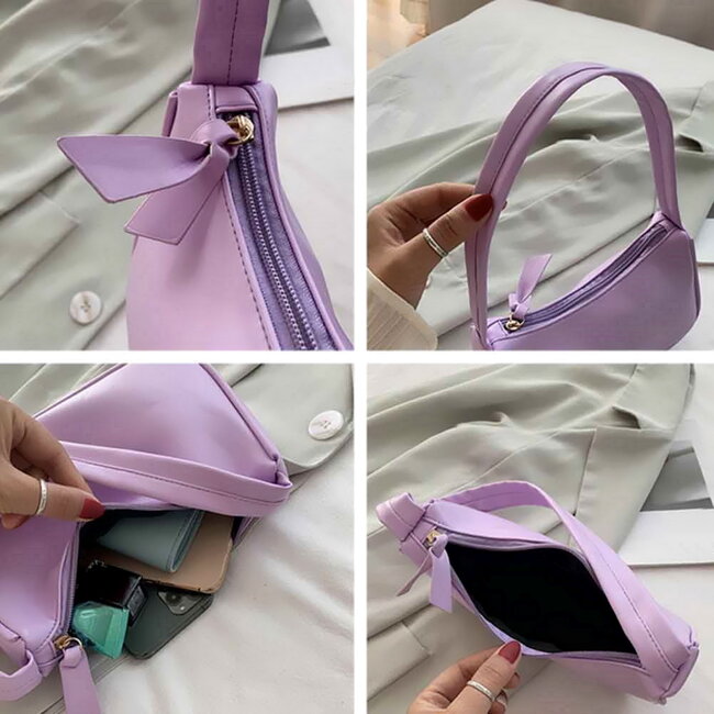 Schouder / Hand Tas | Zwart | 23 x 14 x 8 cm | Kunstleer | Fashion Favorite