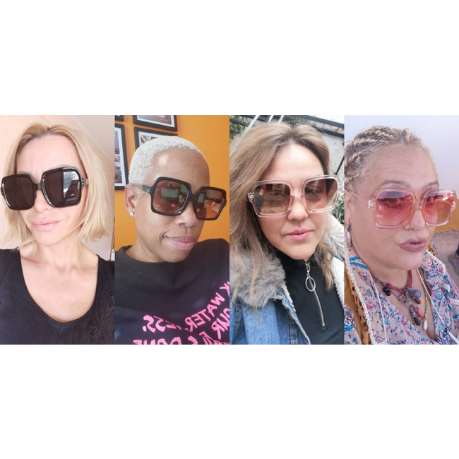 Vintage Square Zonnebril | Bruin / Tea | Fashion Favorite