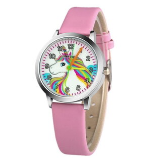 Fashion Favorite Kinder Horloge | Unicorn Lichtroze
