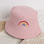 Fashion Favorite Kinder Bucket Hat - Roze | Regenboog | 52 cm | Tweezijdig