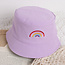 Fashion Favorite Kinder Bucket Hat - Paars | Regenboog | 52 cm | Tweezijdig