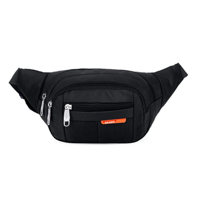 Heuptas - Zwart | Polyester / Nylon | 36 x 13 x 5 cm