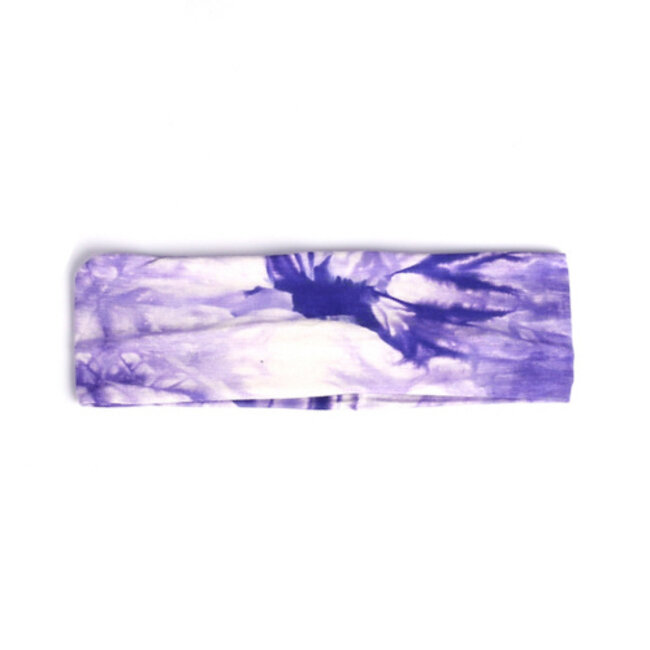 Fashion Favorite Haarband Tie Dye - Paars | Hoofdband | Polyester