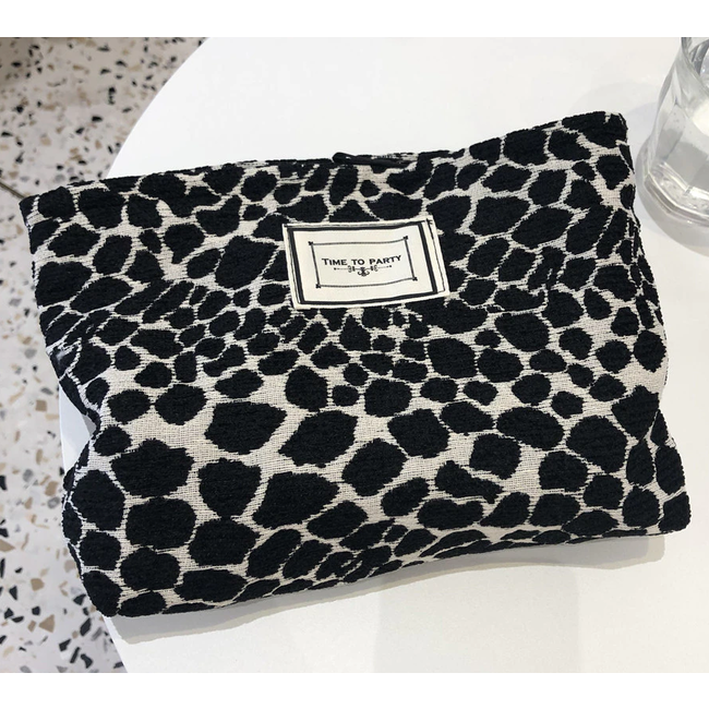 Toilettas - Panter | Make-Up Tas | Katoen | Fashion Favorite