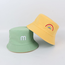 Fashion Favorite Kinder Bucket Hat - Geel | Regenboog | 52 cm | Tweezijdig