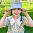 Fashion Favorite Kinder Bucket Hat - Blauw | Regenboog | 52 cm | Tweezijdig