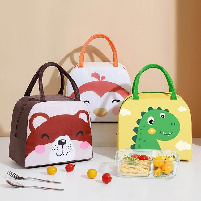 Koeltas - Dino | Lunchtas | Nylon | 23x15x20 cm