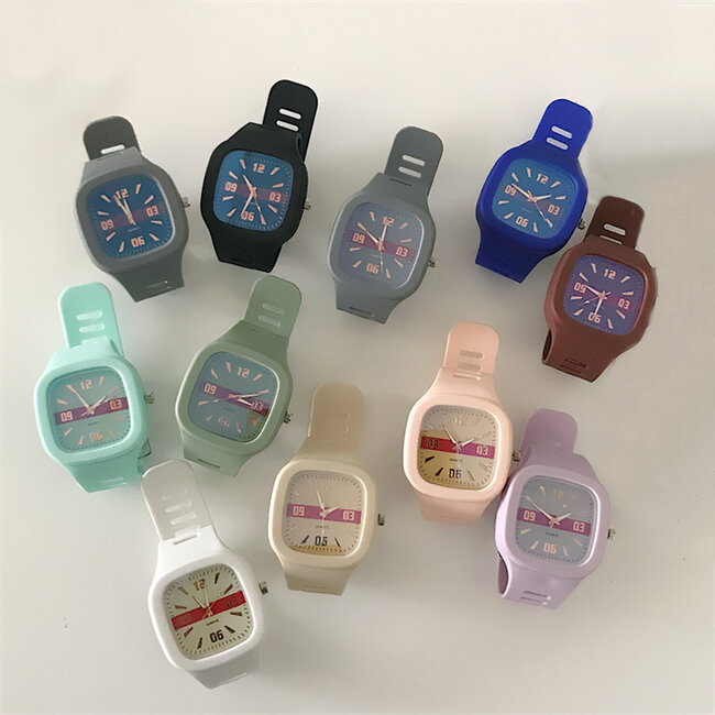 Siliconen Horloge - Lila | Ø 47 cm | Kinderhorloge