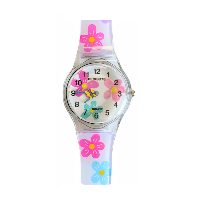 Fashion Favorite Kinder Horloge - Bloem #2 | Kunststof | Fashion Favorite