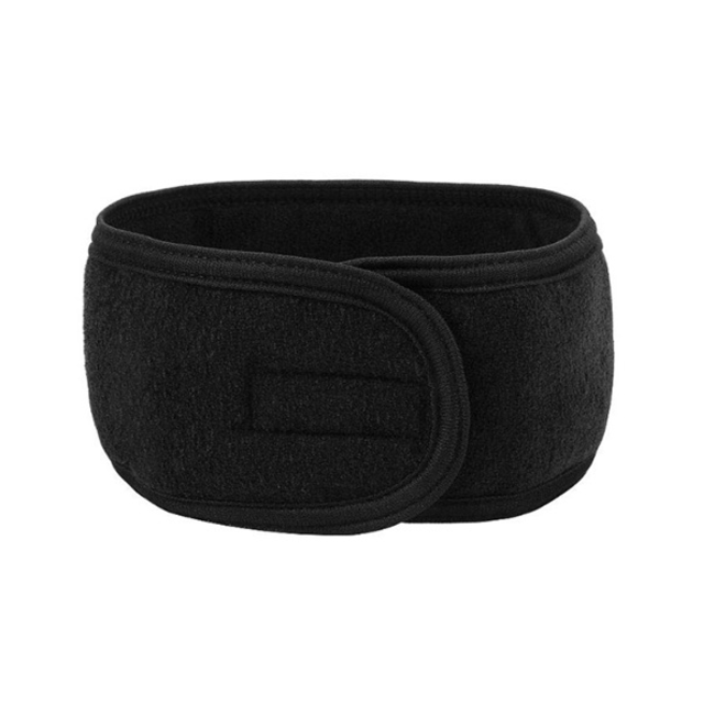 Beauty Hoofdband / Haarband Zwart | Badstof | Masker/Gezichtsverzorging