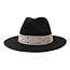 Fashion Favorite Fedora Hoed - Aztec Zwart