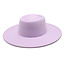 Fashion Favorite Fedora Hoed - Brim Lila | Verstelbaar | 56 - 60 cm