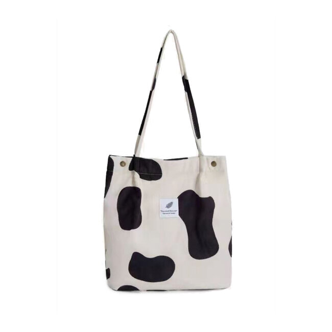 Shopper - Cow / Koe | Tote Bag / Schoudertas | Corduroy | Fashion Favorite