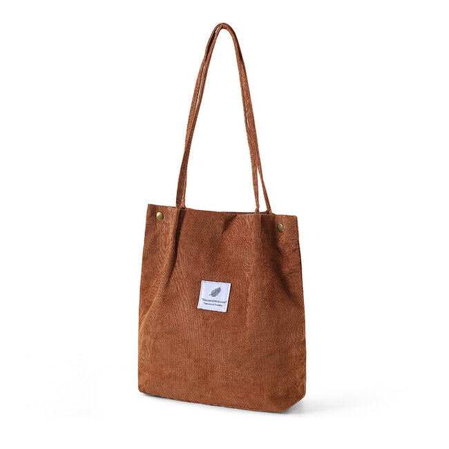 Shopper - Cognac | Tote Bag / Schoudertas | Corduroy| Fashion Favorite