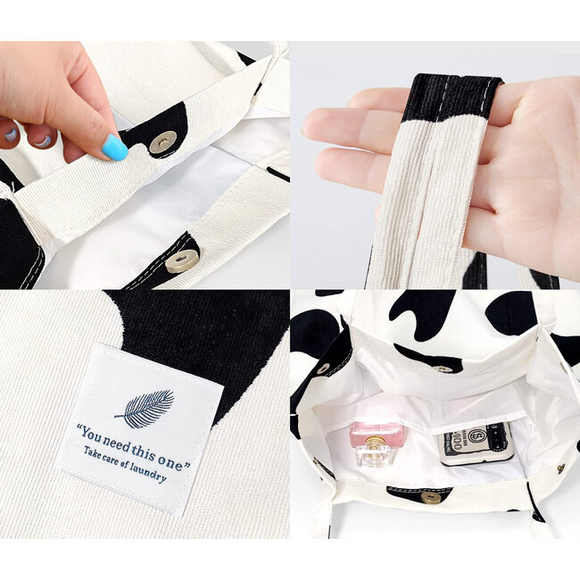 Shopper - Cow / Koe | Tote Bag / Schoudertas | Corduroy | Fashion Favorite