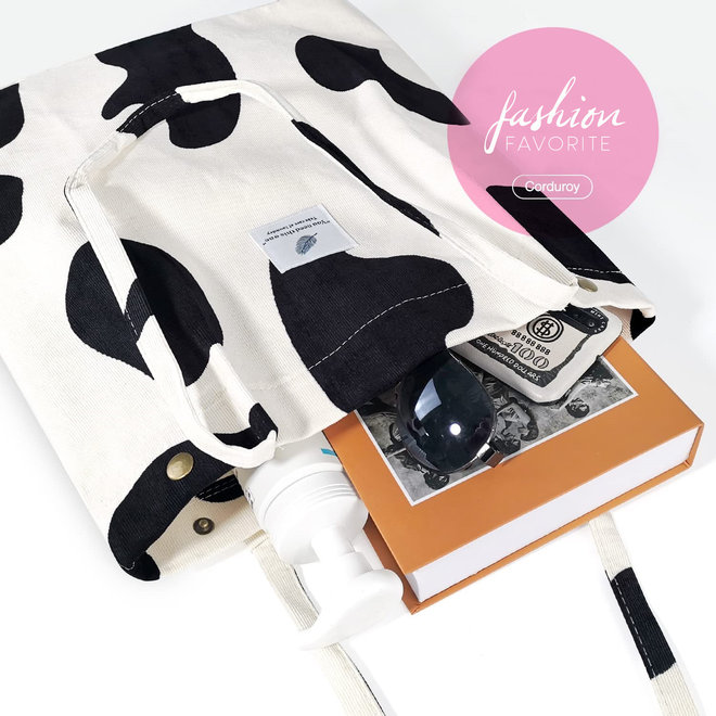 Shopper - Cow / Koe | Tote Bag / Schoudertas | Corduroy | Fashion Favorite