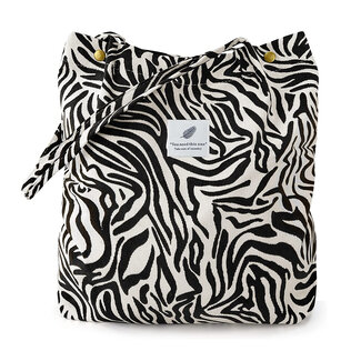 Fashion Favorite Shopper / Tote Bag - Zebra Corduroy