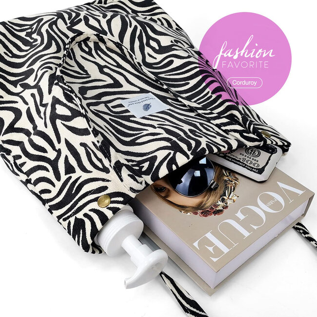 Shopper - Zebra | Tote Bag / Schoudertas | Corduroy | Fashion Favorite