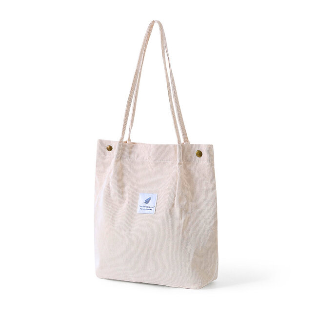 Shopper - Beige | Tote Bag / Schoudertas | Corduroy | Fashion Favorite