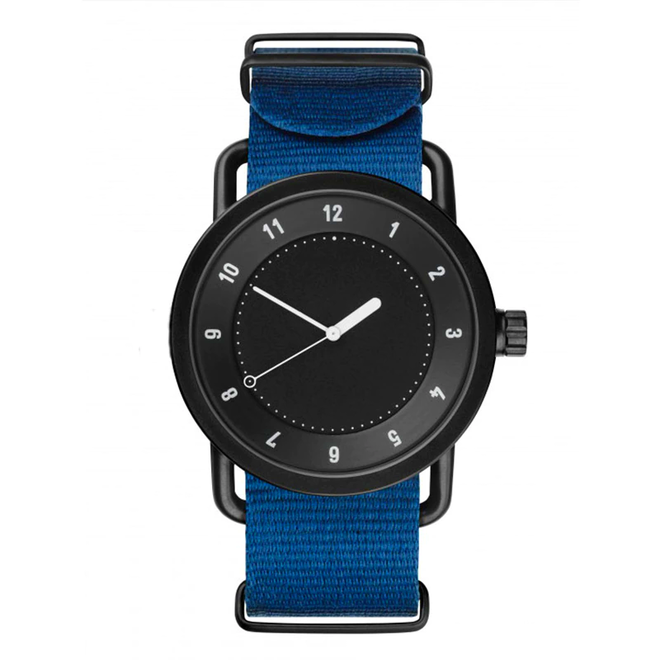 Canvas Horloge Blauw | Nylon | Ø 38 mm