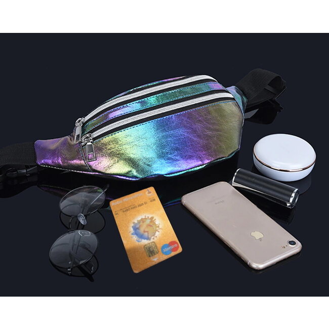 Heuptas - Holografisch Multi | PU Leder |  22 x 12 x 7 cm