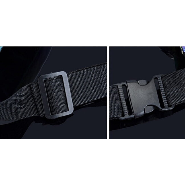 Heuptas - Holografisch Blauw | PU Leder |  22 x 12 x 7 cm