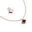 Fashion Favorite Clover Ketting - Zwart/Wit - Rosekleurig