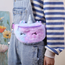 Fashion Favorite Heuptas - Unicorn Blauw/Roze | Polyester |  26 x 12,5 x 7 cm