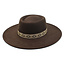 Fashion Favorite Fedora Hoed - Brim Bruin | Verstelbaar | 56 - 60 cm