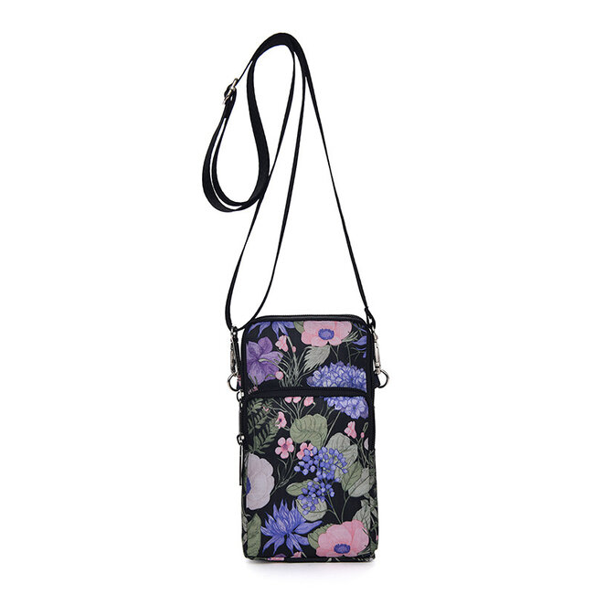 Fashion Favorite Smartphone Tasje - Bloemen | Nylon/Polyester | 19 x 10 x 5 cm