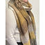 Fashion Favorite Sjaal Geblokt Bruin/Mosterd | Polyester | 210 x 38 cm