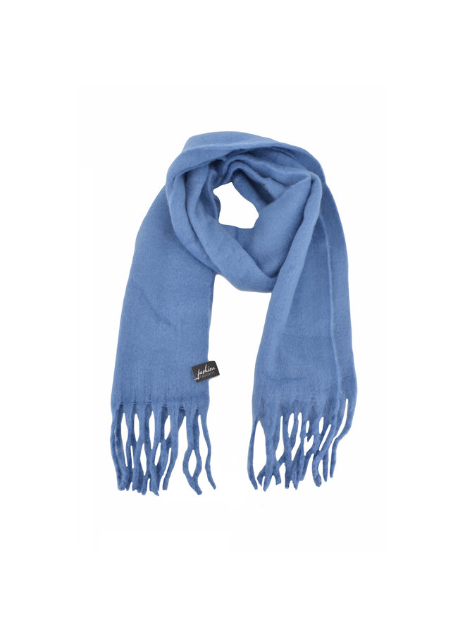 Winter Sjaal - Blauw | Polyester | 190 x 43 cm
