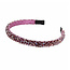 Fashion Favorite Strass Diadeem - Roze | Kunststof / Polyester