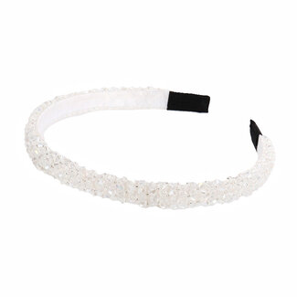 Fashion Favorite Strass Diadeem  - Wit