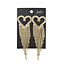 Sparkle Heart Oorbellen - Goudkleurig | Hart Strass