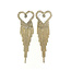 Sparkle Heart Oorbellen - Goudkleurig | Hart Strass