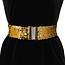 Fashion Favorite Sparkle Taille Riem - Goud | 65 - 95 cm | Elastische Glitter Riem