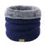 Fashion Favorite Colsjaal / Nekwarmer Blauw | Gebreid - Teddy Voering