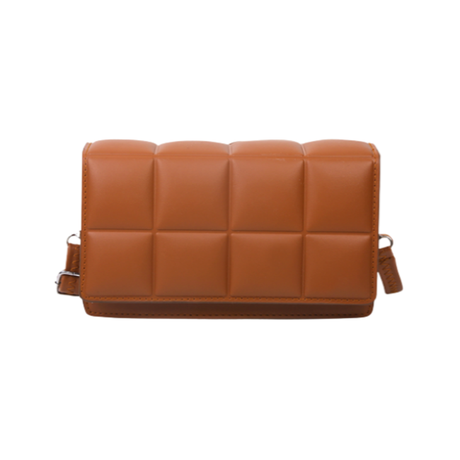 Fashion Favorite Square Schoudertas Cognac | Kunstleer | 20 x 7 x 12,5 cm