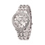 Geneva Silver Crystal Horloge | Zilverkleurig | Staal | 42 mm