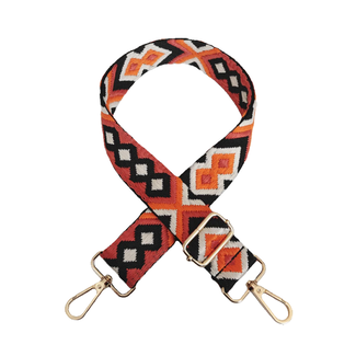 Fashion Favorite Bag Strap / Tas Riem | Oranje/Rood/Zwart