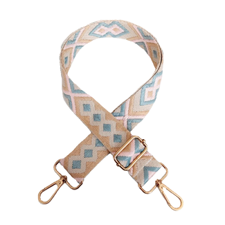 Fashion Favorite Bag Strap / Tas Riem | Beige/Roze/Blauw